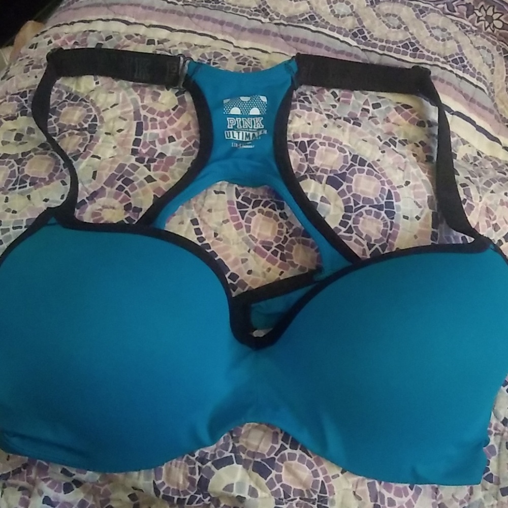 PINK ultimate blue push up bra